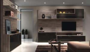 Sala de estar com móveis planejados